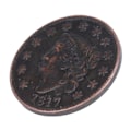 Pikkukuva 2 / 10: 1817 Yhdysvaltain 1 sentin messinkinen vintage-kokoelmakolikko juhlaraha