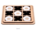 Miniatyrbillede 4 af 4: Træ XO Tic Tac Toe skak
