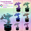 Miniatyrbilde 3 av 7: Mickey Minnie Mus 3D nattlys med 16 fargeendrende automatisk blinkende LED-skrivebordslampe leker