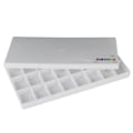 Miniatyrbillede 2 af 9: Firkant Pigment Maling Box Farveblanding Maling Palet til Akvarel Gouache Akryl (24 Gitre)