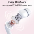 Miniatyrbild 6 av 7: Bluetooth-hörlurar Trådlösa Öronproppar 60H Uppspelning LED-strömdisplay Hörlurar med Trådlöst Laddningsfodral IPX5 Vattentäta In-Ear-hörlurar med M Pink