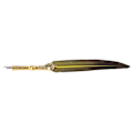 Miniatyrbillede 6 af 10: Fjerpen Flydende behagelig skrivning Vintage Elegance udsøgt håndværk Quill Feather Pen til gaver KalligrafiGul