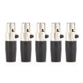 Pikkukuva 1 / 6: 5 kpl 4-napainen naarasliitin Mini XLR -audiomikrofoniliitin