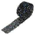 Miniatyrbilde 7 av 10: Diamant Mesh Wrap Rull Sparkle Krystall Rhinestone Bånd Bryllupsdekorasjon (Blå & Svart)