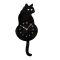Miniatyrbild 1 av 5: Katt Pendel Väggklocka, Kattklocka med Rörlig Svans, Vardagsrum