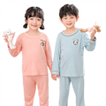 Miniatyrbild 3 av 4: Flickor och pojkar pyjamas mysiga pyjamas flickor,XL (blå）