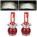 Pikkukuva 6 / 11: 2 kpl FS35 H4 6000K/8000K 36W Auton COB LED-ajovalot 8000LM Sumuvalot