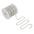 Miniatyrbilde 1 av 10: Rhinestone Trim 10yd oksidasjonsbestandig blank overflate robust holdbar utsøkt design mye brukt Rhinestone ChainAB farget Rhinestone på sølv