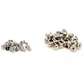 Miniatyrbilde 7 av 10: 20 sett kobber runde hode stud spot skru bak DIY skinn håndverk nagler 10 x 8mm sølv