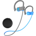 Pikkukuva 1 / 7: Bluetooth-kuulokkeet, 5.3 langattomat urheilukuulokkeet IPX7 vedenpitävät mikrofonilla, stereovahvistavat korvan sisäiset kuulokkeet, melunvaimennuskuulokkeet kuntosalille BlueGrey