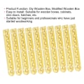 Miniatyrbilde 3 av 7: 10 stk hengsel 100mm maskinvare oval trekasse hengsel 90 grader gul lang stripe hengsel spenne hengsel