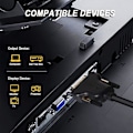 Miniatyrbillede 2 af 5: DVI til HDMI, Bidirektionel DVI (DVI-D) til HDMI Han til Hun Adapter med Guldbelagt Stik, 2-pak