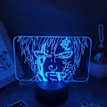 Miniatyrbild 3 av 7: Naruto Kakashi Uchiha Sasuke 3D Illusionslampa Nattlampa Smart Touch, RGB-effekt USB-kabeldriven Kreativ 3D Japansk Animelampa