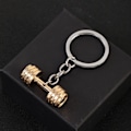 Miniatyrbild 3 av 3: 1 st miniatyrdumbbell i titanlegering, fitnessgymnyckelring E