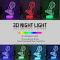 Miniatyrbilde 2 av 7: Batttlebus Spillrom Nattlys Lampe 3D Visjonseffekt LED Nattlys