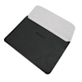 Miniatyrbild 4 av 10: Laptopfodral i mjukt PU-läder, skyddande datorväska med kardborreband, 12 tum