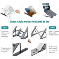 Miniatyrbillede 5 af 5: Bærbar computer stand til skrivebord, justerbar ergonomisk bærbar computer riser, 8 vinkler skridsikker bærbar computer holder kompatibel med MacBook, Hp, Dell, Lenovo alle bærbare computere 10-1