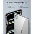 Pikkukuva 6 / 8: iPad Pro 11 tuuman suojakotelo M4 (2024), ohut ja kevyt, suojaa iskuilta ja pudotuksilta, ei kellastu, kova takaosa, tukee Pencil Pro -kynää Clear Black Pro 11 2024