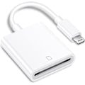 Miniatyrbilde 1 av 6: (Apple MFi-sertifisert) Lightning til SD-kortkamera-leser for iPhone, Trail Camera Viewer SD-minnekortleseradapter kompatibel med iPhone 14/13/12 1 Slot