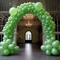 Miniatyrbillede 4 af 8: 130 stk. grønne balloner i forskellige størrelser 18\" 12\" 10\" 5\" ballonbue guirlande sæt perfekt til fødselsdagsfest, dimission, babyshower, bryllup, ferie D Green