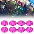 Pikkukuva 5 / 9: 50G DIY PVC ei reikää pyöreä paljetti lava häävaatteet tarvikkeet (Laser syvä violetti 5mm)