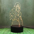 Miniatyrbild 3 av 7: Naruto Kakashi Uchiha Sasuke 3D Illusion Nattlampa Liten