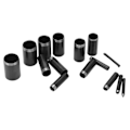 Miniatyrbilde 6 av 10: 15 stk. skinnstansform med skarpe kanter, høy tetthet, 1 til 15 mm hulstans for DIY-skinnhåndverk