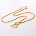 Miniatyrbillede 6 af 8: Krone Initial A-Z Halskæde, Iced Out Bogstav Vedhæng med 22-24 Tommer Kæde, Mænd Kvinder Bling Hip Hop Alfabet Navn Smykker Gave Store Initialer Halskæder D 18K Gold