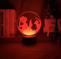 Hunter X Hunter 3D Illusion Natlampe Smart Touch, Ideel Gave til Hjemindretning Børn