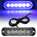 Pikkukuva 9 / 10: 4 kpl 12-24V Auton 6 LED Vilkku Strobe Hätävaroitussävyristikko Vilkkuva Valopalkki Sininen