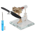 Miniatyrbillede 1 af 10: Varmtluft Stirling-motor Model Flyvemaskine Propel Videnskab Eksperiment Undervisning Fysik Legetøj