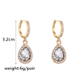 Miniatyrbild 2 av 4: Rhinestone Teardrop Örhängen med Cubic Zirconia G