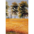 Miniatyrbild 4 av 6: Landsbygdsvetet Fält Väggkonst Canvas Tryck Affisch, Enkelt Mode Konst Ritning