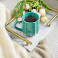 Miniatyrbild 3 av 8: Kaktus Keramiska Kaffemuggar, Temuggar, Resemugg, Lattekopp, Dricksglas för Choklad, Mjölk, Cocktails, Mocktails, 35 cl