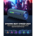Miniatyrbillede 6 af 7: Bærbar Bluetooth-højtaler - IPX7 Vandtæt, Trådløs Stereo Parring, 25-timers Afspilningstid, 24W Høj Lyd, Bluetooth 5.3, Bass Boost, Blue