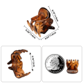 Miniatyrbillede 2 af 6: 36 stk. brune mini hårklemmer - perfekt til at designe børne- og voksenfrisurer, dekoration af boller, fastgørelse af pandehår, stærkt greb, multifunktionelle klemmeklemmer. Brown