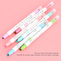Miniatyrbilde 9 av 10: 12 farger dobbelthodet fluorescerende penner tegning mild liner penn highlighter stasjonær