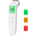 Miniatyrbillede 1 af 7: Berøringsfrit termometer til voksne og børn, FSA HSA-berettiget, feberalarm og lydløs tilstand, 2 i 1 pande- og objekttilstand præcis digital
