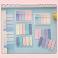 Miniatyrbillede 8 af 10: 100 ark Page Makers 5 farver Hurtig mærkning Fast klæbning Træk ud indeks Sticky Notes til kontor og skolebrug Varm farve