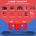 Miniatyrbild 4 av 6: Söt Switch Bärväska för Nintendo Switch/Lite/OLED, Bärbar Mjuk Skal Vattentät Messenger Väska Oxford för NS SD Konsol Dock JoyCons Tillbehör Red