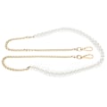 Miniatyrbild 2 av 10: Imitation Pearl Bead Handle Bag Chain Strap Replacement för Handbag Purse Wallet Crafts Making