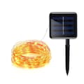 Utomhus solcellslingor, 33 fot 100 LED solcellslampor Warm White