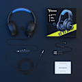 Miniatyrbilde 7 av 7: Spillhodetelefon med mikrofon for PS4 PS5 Xbox Series X|S Xbox One PC Switch, Trådløse Audifonos Gamer-hodetelefoner med mikrofon Playstation 4|5 Xbox 1 Blue