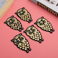 Pikkukuva 6 / 10: 10 kpl Pöllö Kirjailtu Patch Kulta Pieni Eläin Pöllö Vaatteet Applique Merkki Vaatteille Mekko Laukku