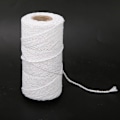 Miniatyrbild 5 av 9: 100m / 328.1ft Sy Hand Sömnad DIY Hantverk Vintage Fläta Sladd Jute Garn (Vit)