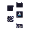 Miniatyrbild 5 av 5: Pojkpyjamas set kortärmad sovkläder bomull 3T-7T, S
