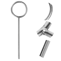 Miniatyrbillede 10 af 10: Laboratorie rustfrit stål støtte ring robust korrosionsbestandig laboratorieeksperiment 60mm / 2.4in