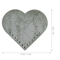 Miniatyrbilde 2 av 6: 2 sett hjerteformede stoffhjørnebokmerker DIY lærvarer symateriale Mint Green