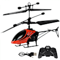 Miniatyrbild 1 av 3: Fjärrstyrd helikopter, flygplansleksak med höjdhållning