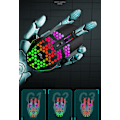 Miniatyrbild 5 av 7: X801 håltrådsspelmus RGB lysande datorsport USB